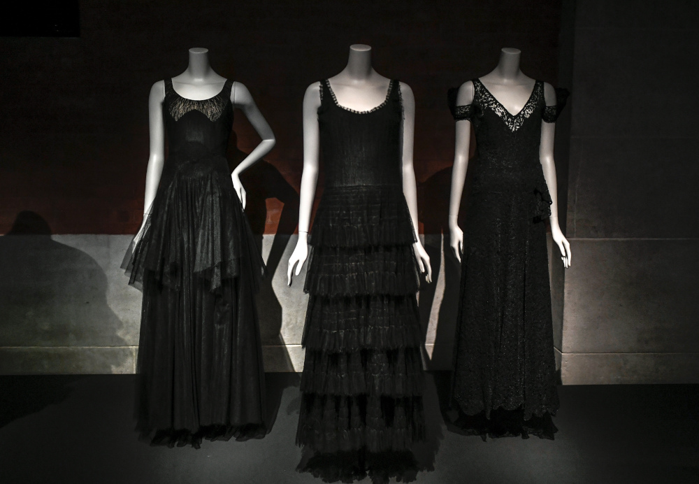 The little black dress and the red mouth symbolise timeless chic and N°5 remains the scent of perfumes, unbeatable 50 years after the death of Gabrielle Chanel. — AFP pic 