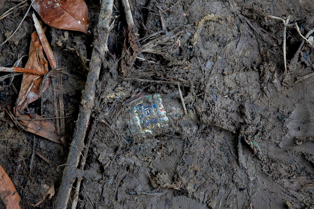 Litter spotted on a trail in Clementi Forest on Jan 5, 2020. — TODAY pic