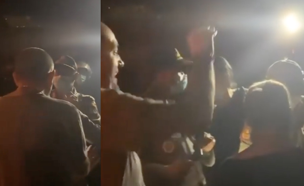 The foreigners insisted that they hadnu00e2u20acu2122t finished their meal despite the empty plates and glasses on their table. u00e2u20acu201d Screengrabs via Instagram/jurnalisrakyat