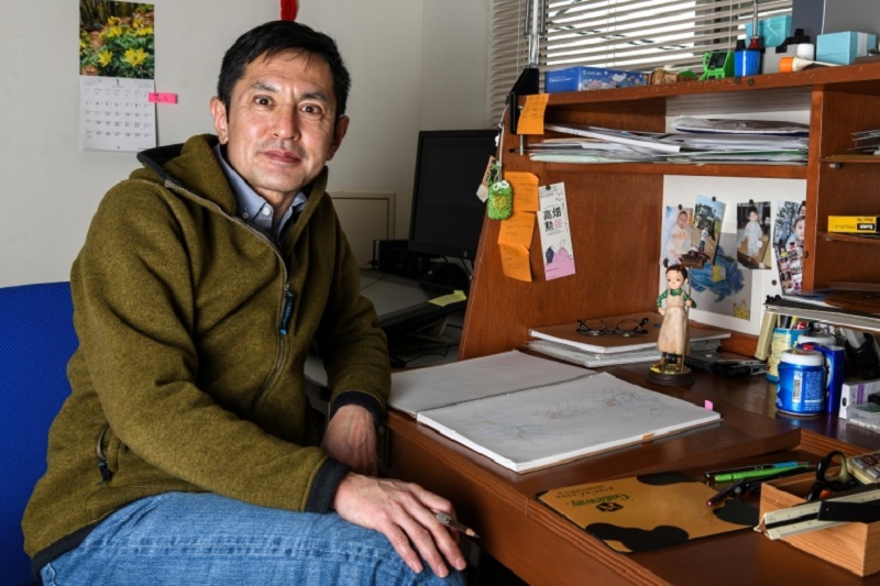 Japanese director Goro Miyazaki poses at the Studio Ghibli headquarters in Koganei. u00e2u20acu2022 AFP pic