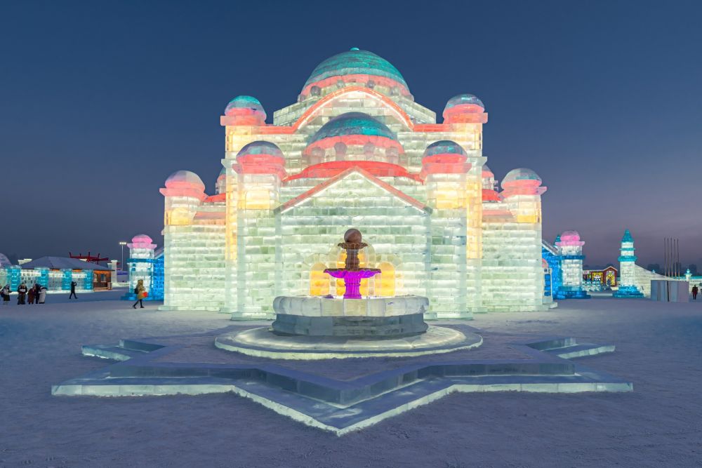 Ice sculptures are seen at the Harbin Ice and Snow Festival in Harbin, in northeastern China's Heilongjiang province. u00e2u20acu201d AFP pic