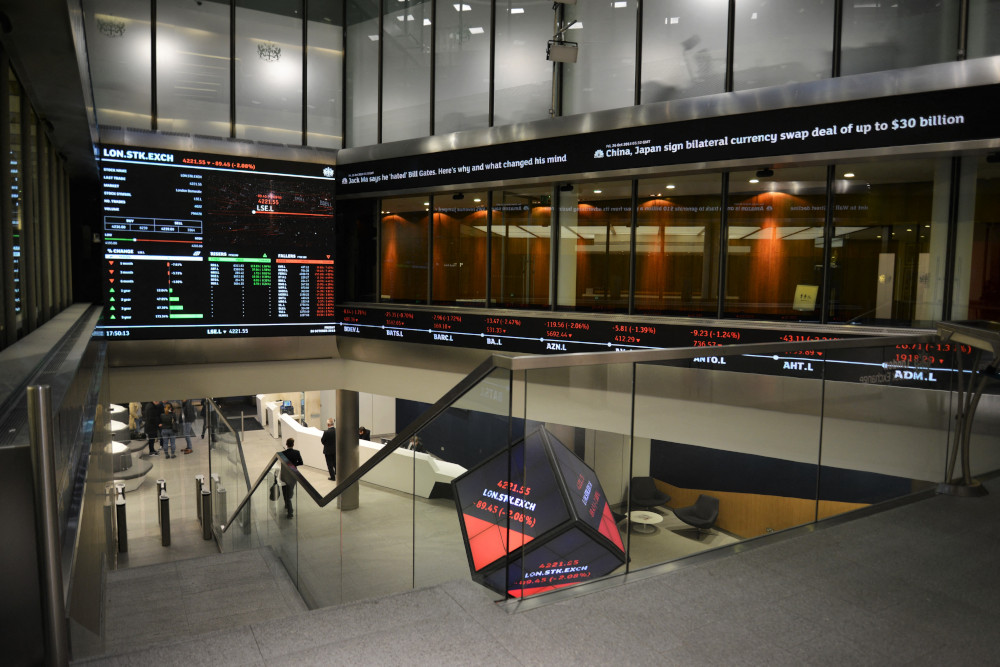 London Stock Exchange Group in London, UK, March 9, 2020. u00e2u20acu201d IPA/ABACA pic via Reuters 