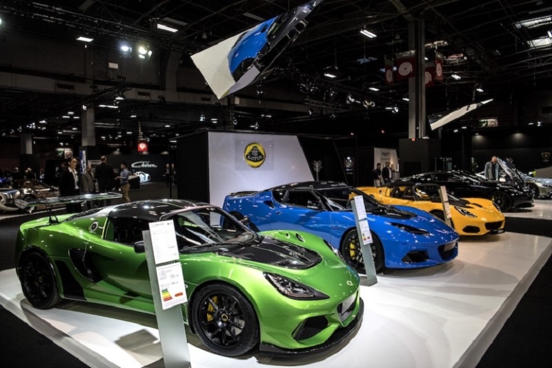 Lotus cars presented at the Paris Motor Show on October 4, 2018 in Paris. u00e2u20acu2022 AFP pic