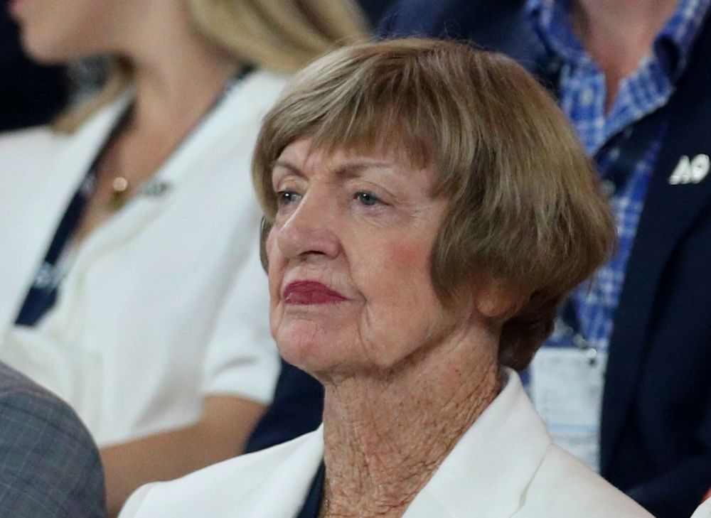 Former tennis player Margaret Court attends the match between Garbine Muguruza and Sofia Kenin at Melbourne Park February 1, 2020. u00e2u20acu201d Reuters pic