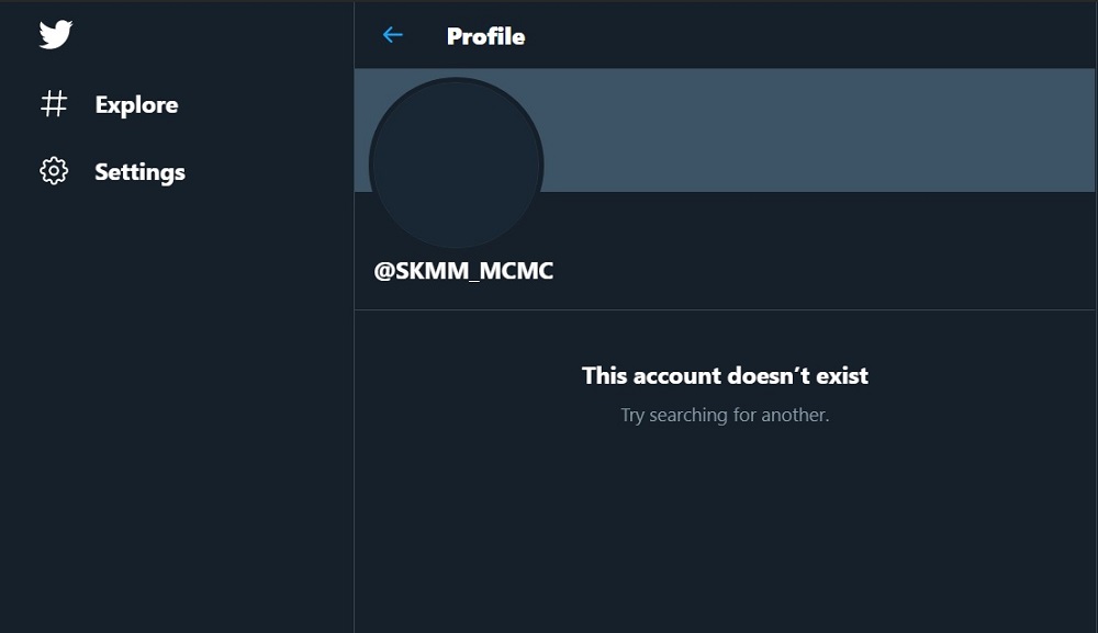 MCMC said it has temporarily suspended the account and advised the public not to believe a series of obscene and childish tweets dating back to 2014 which surfaced today. u00e2u20acu201d Screengrab from Twitter