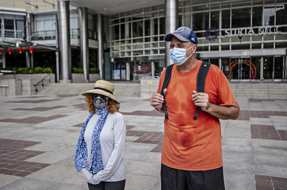 Expat Keith R. and his wife Cheryl speak to Malay Mail during an interview session in Kuala Lumpur January 13, 2021. ― Picture by Shafwan Zaidon