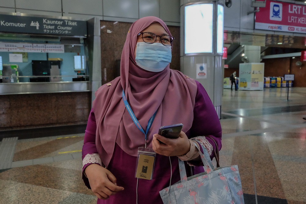 Amalina Osman speaks to Malay Mail during an interview at KL Sentral in Kuala Lumpur January 13, 2021. u00e2u20acu2022 Picture by Yusof Mat Isa