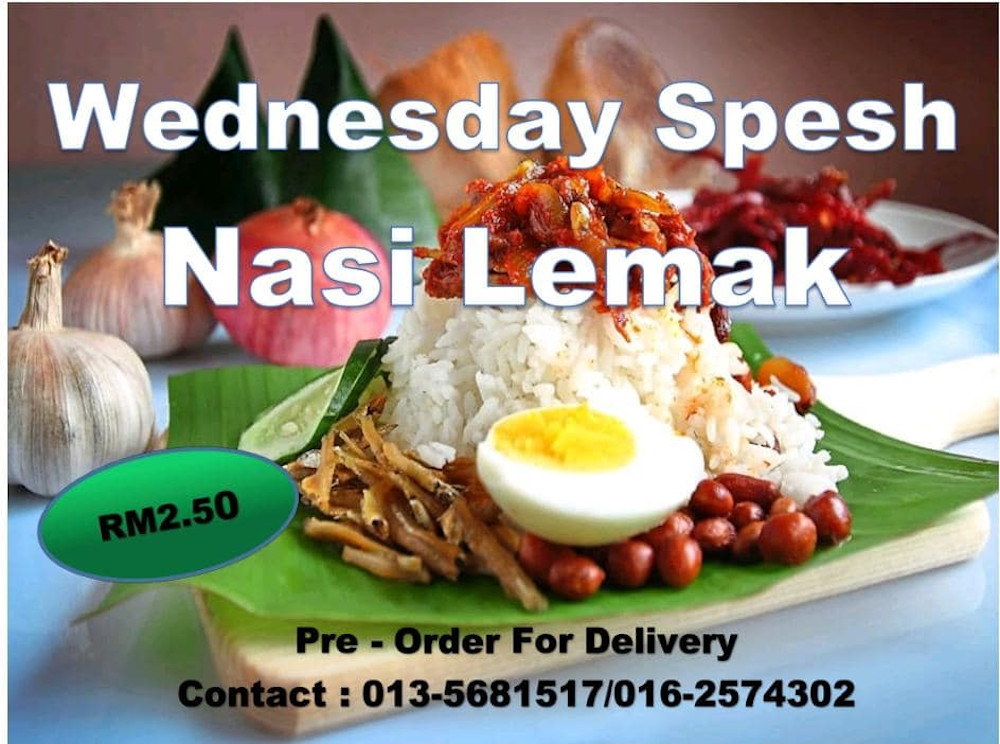 M. Ganesan sells his food from as low as RM2.50 while the delivery charge is RM1 within a 10-kilometre radius. — Picture courtesy of M. Ganesan