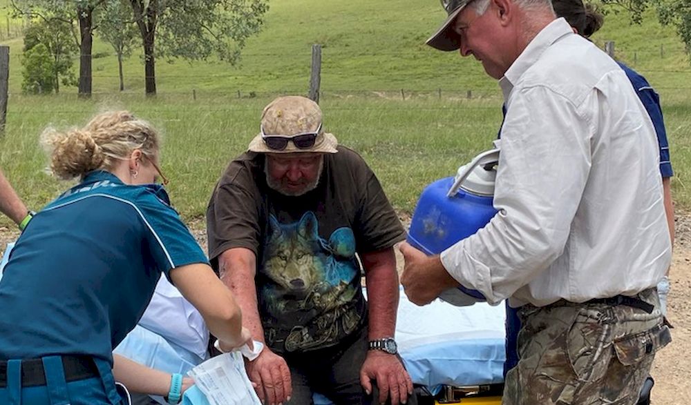 Robert Weber survived by u00e2u20acu02dcdrinking dam water and eating mushroomsu00e2u20acu2122. u00e2u20acu201d Picture via Twitter @QldPolice