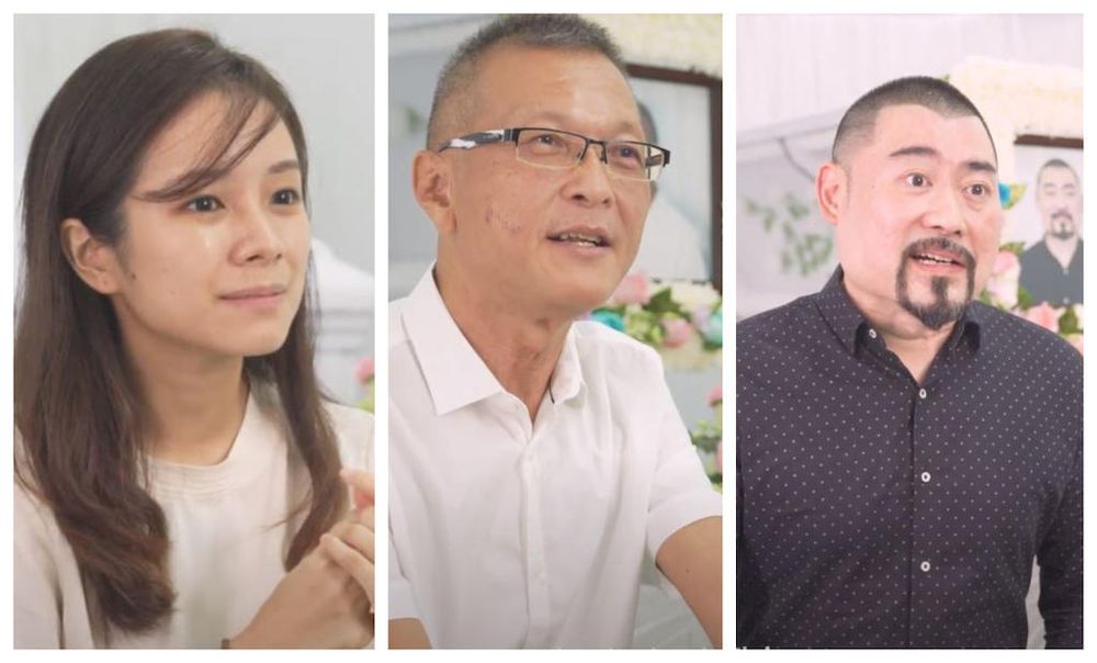 Rachel Chu00e2u20acu2122ng, David Ong and Jason Ong (from left to right) said their near-death encounters spurred them to leave behind a positive legacy. u00e2u20acu201d Harmony Funeral Care picture via TODAY