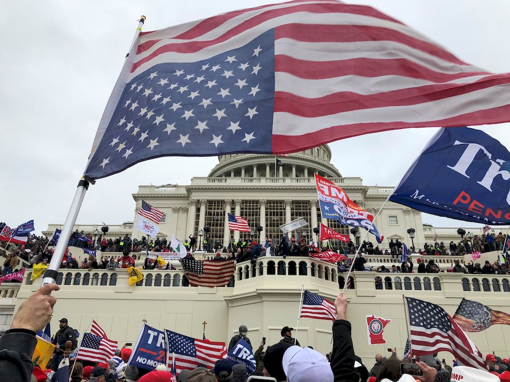 Supporters of US President Donald Trump occupy the US Capitol Building in Washington, US, January 6, 2021. u00e2u20acu201d Thomas P. Costello/USA TODAY via Reuters