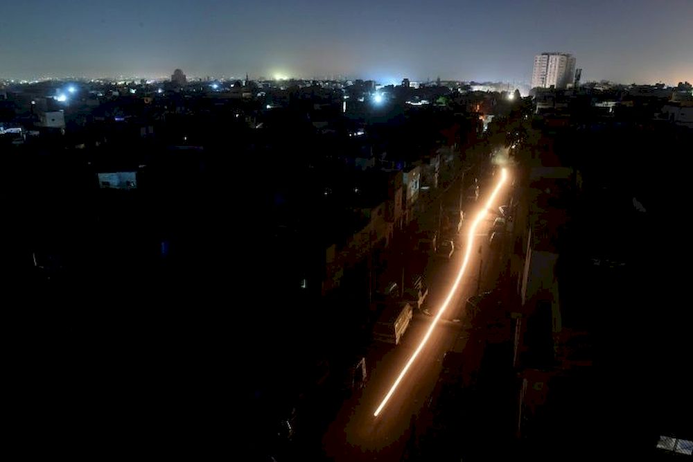 The blackout in Pakistan plunged much of the country, including its economic hub Karachi, into darkness. u00e2u20acu201d AFP pic