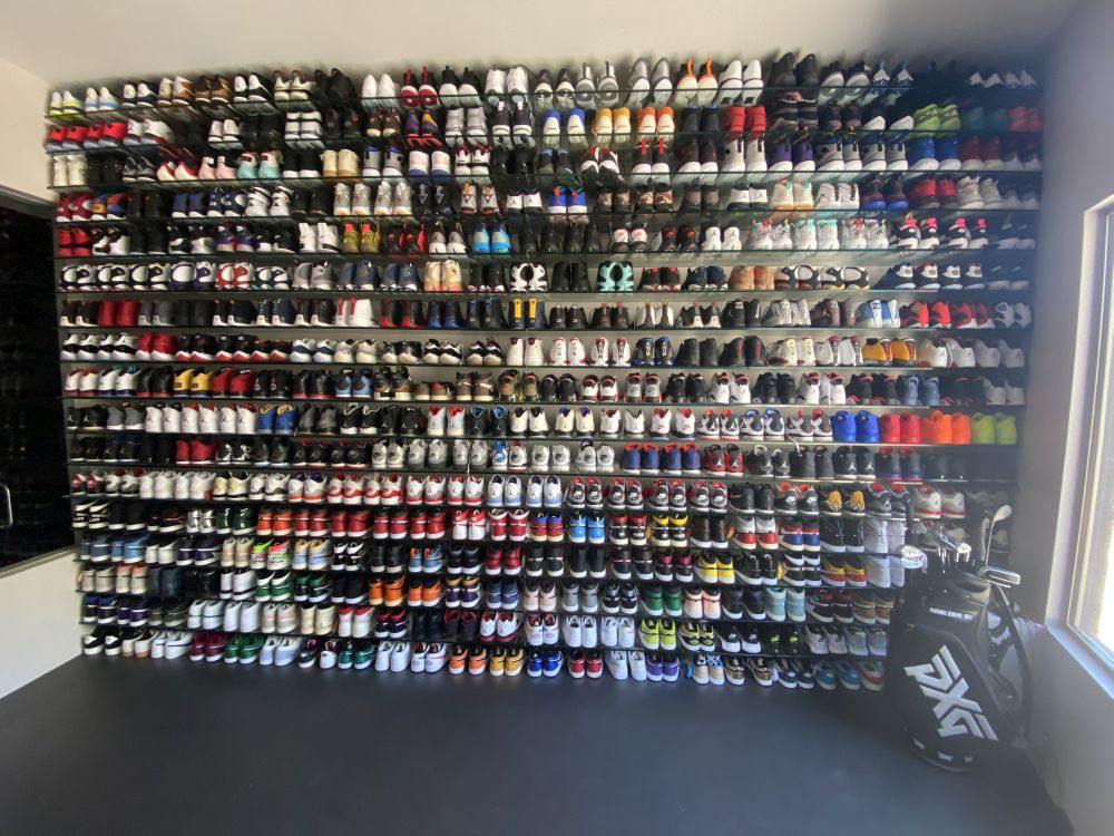 I've probably well over 1,000 pairs of Jordans at this point. — Picture courtesy of Pat Perez
