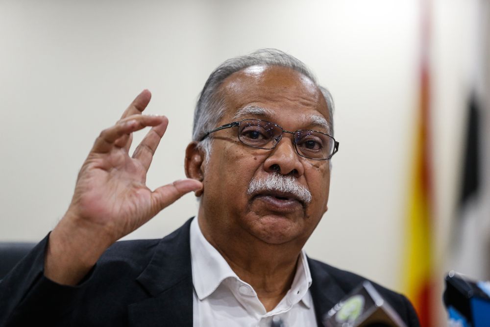 Penang Deputy Chief Minister II P. Ramasamy speaks to the press during a press conference at Komtar, George Town January 8, 2021. u00e2u20acu201d Picture by Sayuti Zainudin