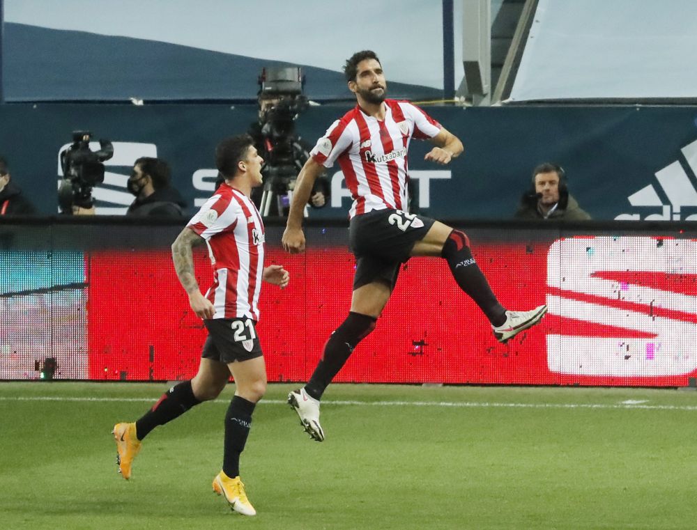 Athletic Bilbao's Raul Garcia celebrates scoring their second goal  against Real Madrid at the La Rosaleda Stadium, Malaga January 14, 2020. u00e2u20acu201d Reuters pic