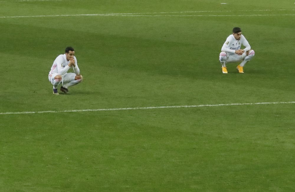 Real Madrid were knocked out of the Copa del Rey by third tier side Alcoyano. u00e2u20acu201d Reuters pic