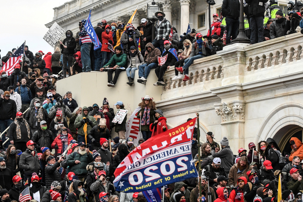 Supporters of US President Donald Trump gather at the west entrance of the Capitol during a u00e2u20acu02dcStop the Stealu00e2u20acu2122 protest outside of the Capitol building in Washington DC January 6, 2021. u00e2u20acu201d Reuters pic