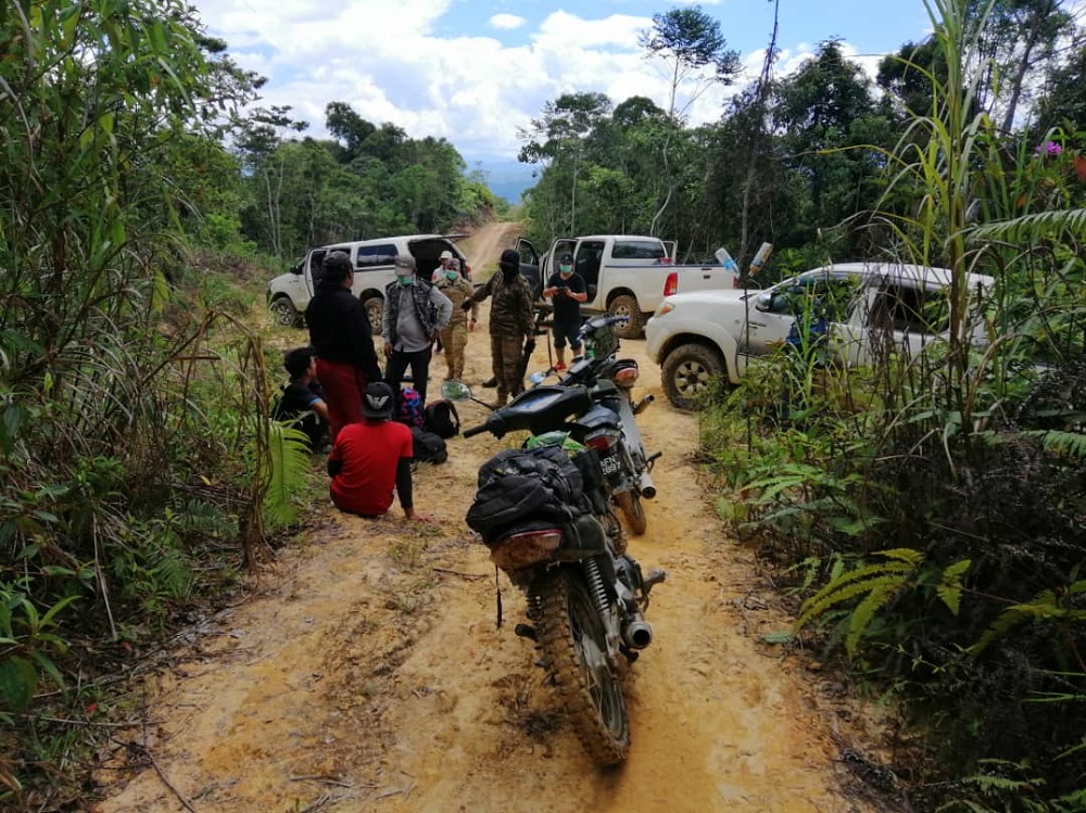 Poachers often move on motorbikes in forest reserves. In this case, three suspects were handed to the police and motorbikes were confiscated. u00e2u20acu2022 Picture courtesy of Sabah Forestry Department