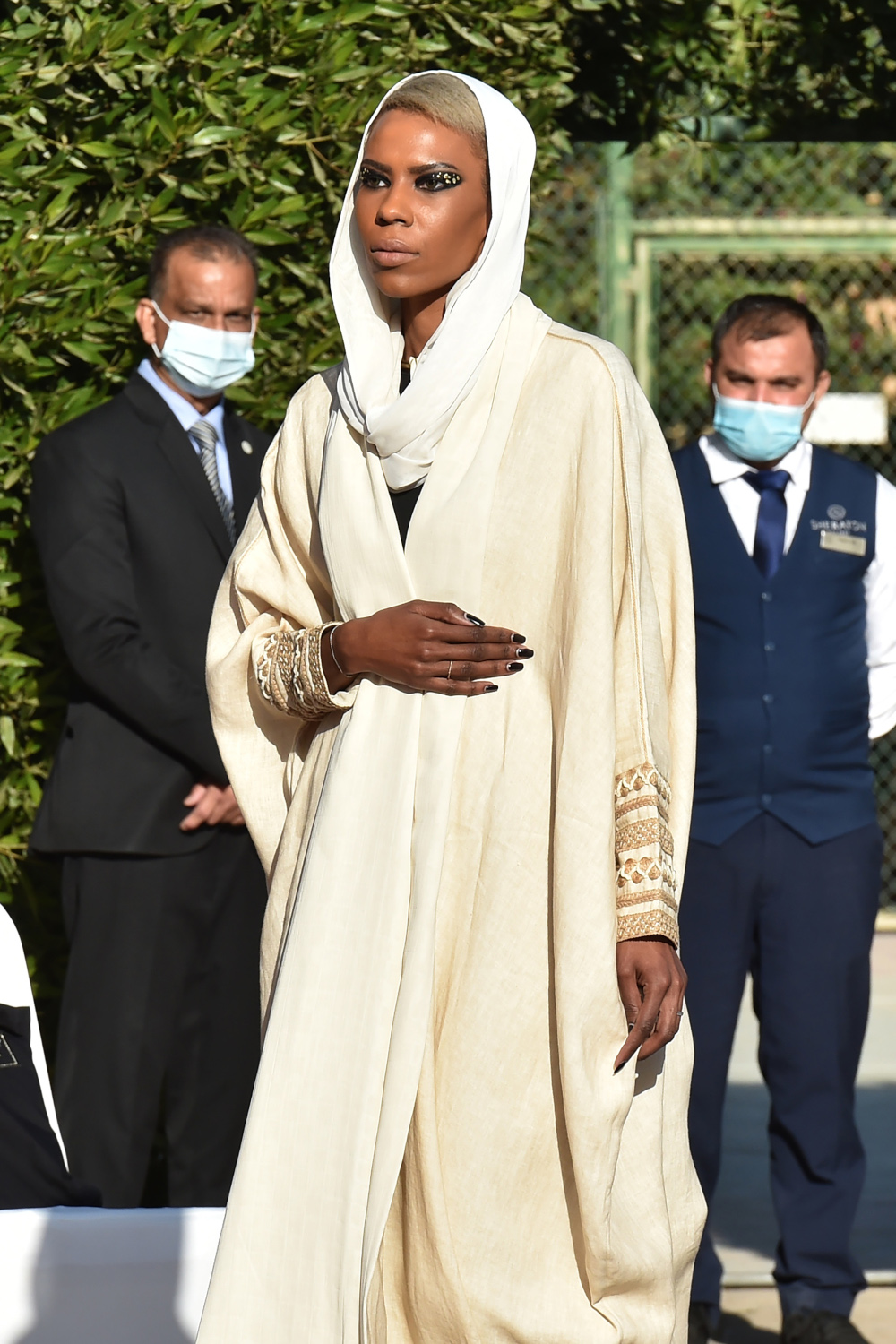 A rare private event in Riyadh on the weekend which showcased a new collection of abayas — a billowy, figure-concealing robe — opened up to a small but mixed-gender audience. — AFP pic 