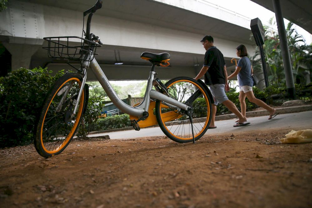Wong Swee Liang claimed trial to one count of corruption, alleging that he initially thought the enforcement officers gathering oBike bicycles were salvage contractors. u00e2u20acu201d TODAY file pic