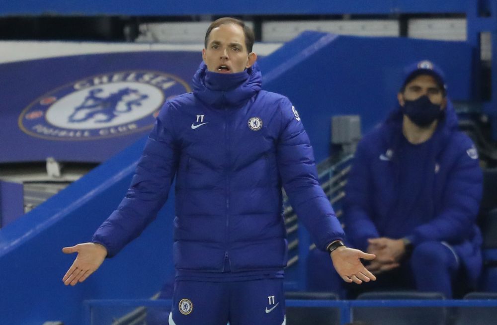 Chelsea manager Thomas Tuchel reacts during the match against Wolverhampton Wanderers at Stamford Bridge, London January 27, 2021. u00e2u20acu201d Reuters picnn