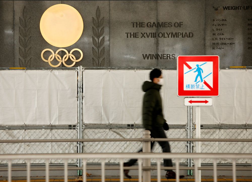 Olympic rings are seen outside the National Stadium, the main venue for the 2020 Olympic and Paralympic Games in Tokyo January 8, 2021. u00e2u20acu201d Reuters 