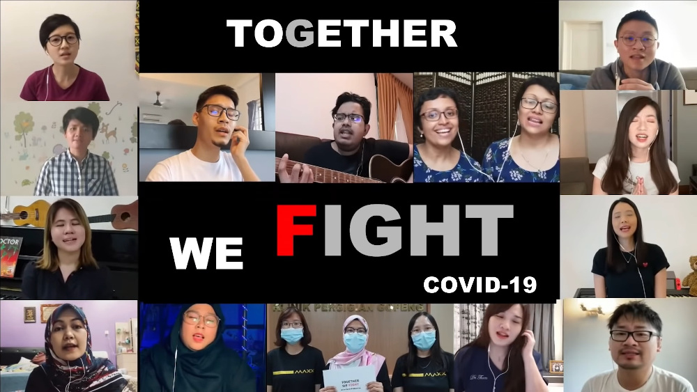 The touching tribute features doctors, nurses, dentists and other healthcare workers from the public and private sectors. u00e2u20acu201d Screengrab from YouTube/Amazing Pei