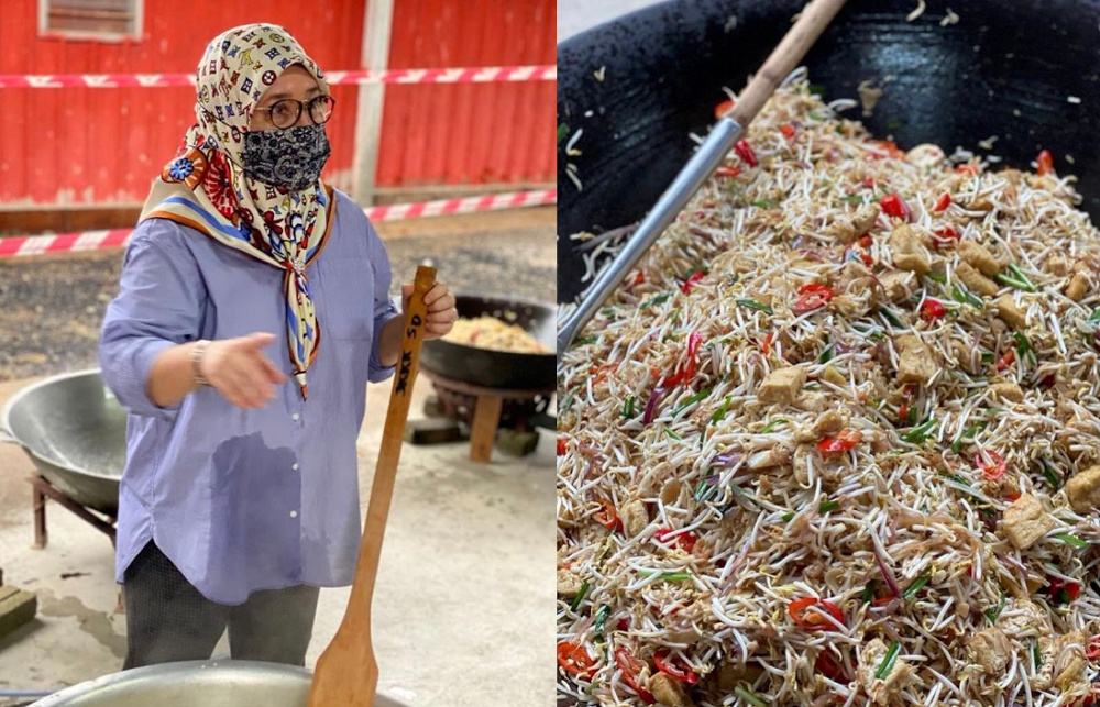 Tunku Azizah whipped up several mouthwatering dishes to feed flood victims in Pahang. u00e2u20acu201d Pictures via Instagram/airtangan_tunkuazizah
