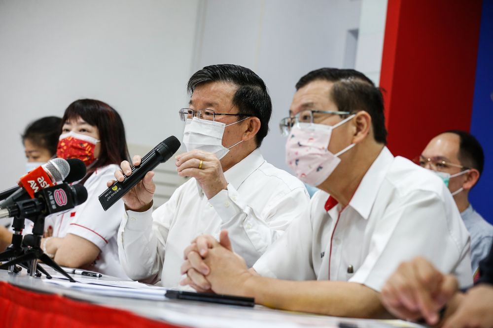 Penang DAP chairman Chow Kon Yeow speaks during a press conference at Wisma DAP in George Town January 7, 2021. u00e2u20acu201d Picture by Sayuti Zainudin