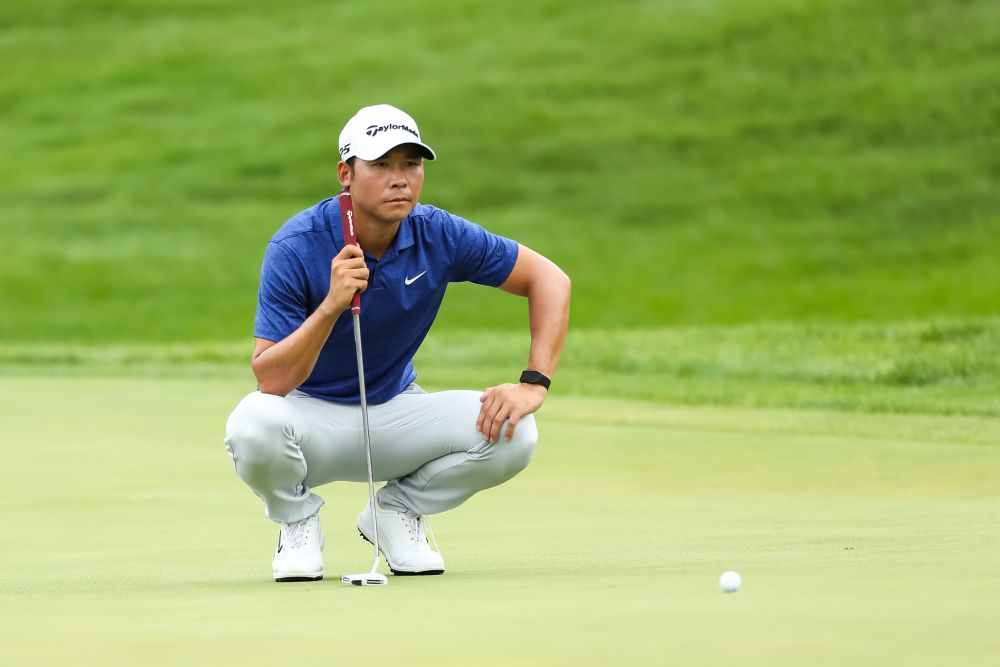 Zhang Xinjun looks on during the third round of the 3M Open golf tournament at TPC Twin Cities July 25, 2020. u00e2u20acu201d Reuters pic