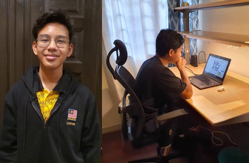 Eirfan (left) and his teammate Tengku Ariff Shah fought their way to the quarterfinals from the safety of their homes. u00e2u20acu201d Picture courtesy of Eirfan Razman and Tengku Ariff Shah Tengku Shahrir