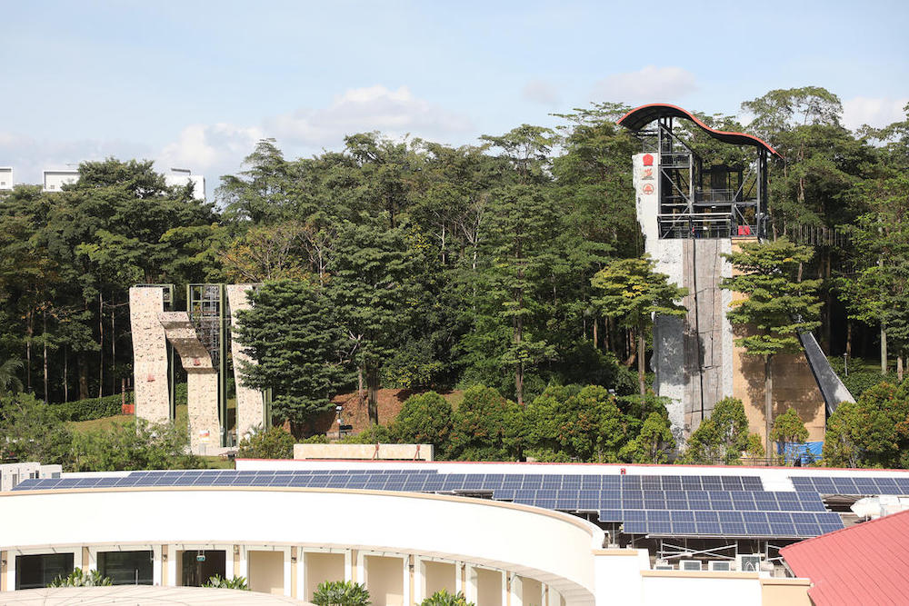 All activities at the Safra Yishun adventure sports centre (pictured) are temporarily suspended to facilitate investigations. u00e2u20acu201d TODAY pic