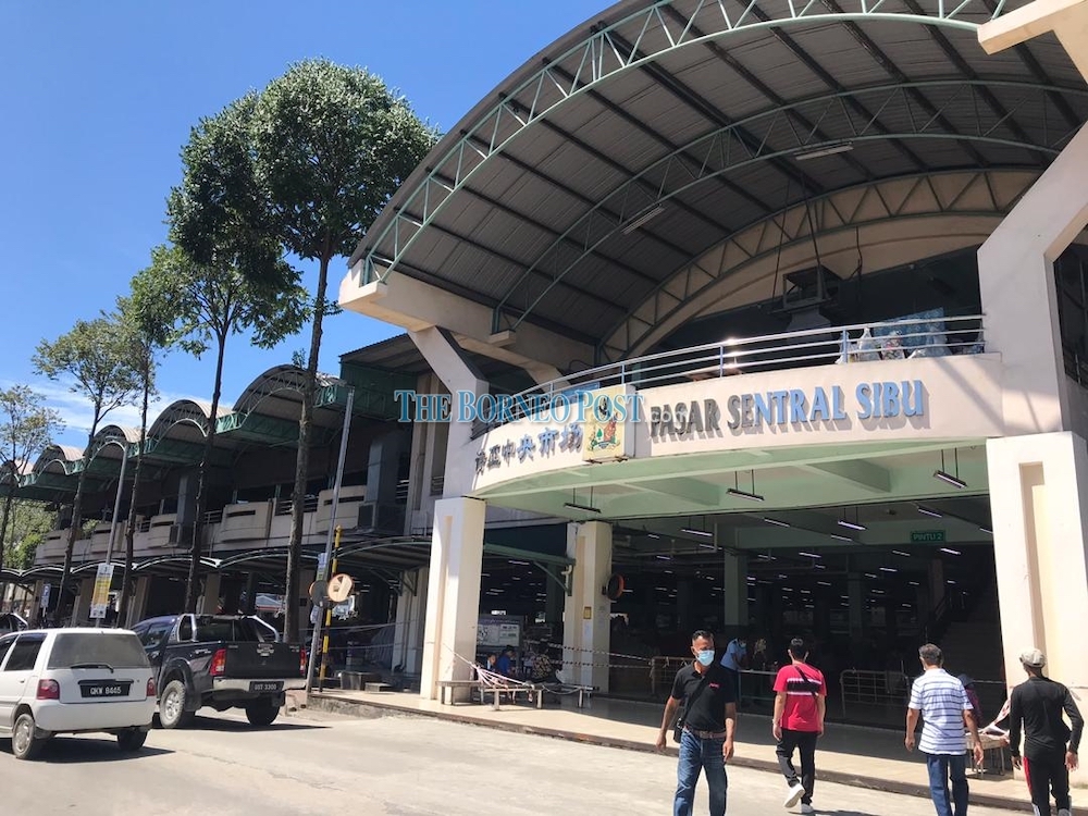 A file photo of the popular Sibu Central Market. u00e2u20acu201d Borneo Post Online pic