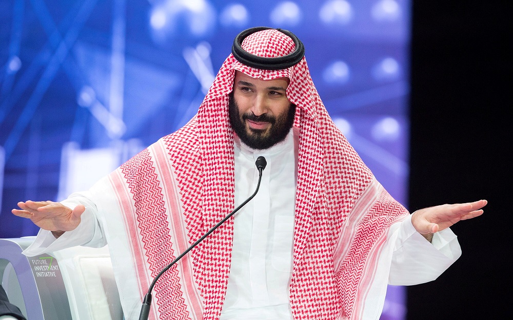 Saudi Crown Prince Mohammed bin Salman speaks during the Future Investment Initiative Forum in Riyadh, Saudi Arabia October 24, 2018. u00e2u20acu201d Picture by Bandar Algaloud/courtesy of Saudi Royal Court/Handout via Reuters