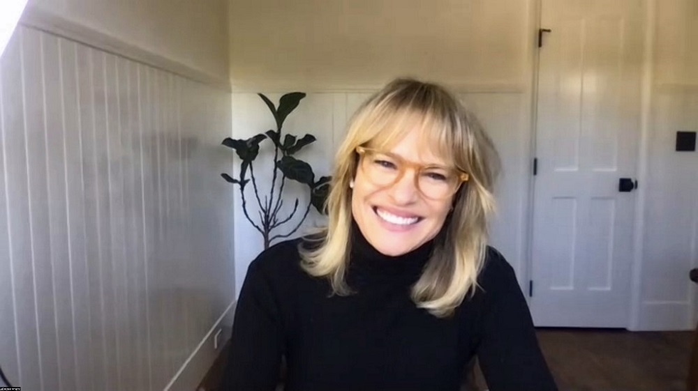 In this screengrab, Robin Wright speaks at the 2021 HFPA Women Breaking Barriers Sundance Panel during the 2021 Sundance Film Festival in New York January 30, 2021. u00e2u20acu201d Picture by Arturo Holmes/Getty Images for the HFPA/AFP