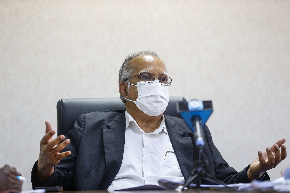 Penang Deputy Chief Minister P. Ramasamy speaks during a press conference in George Town February 2, 2021. u00e2u20acu201d Picture by Sayuti Zainudin