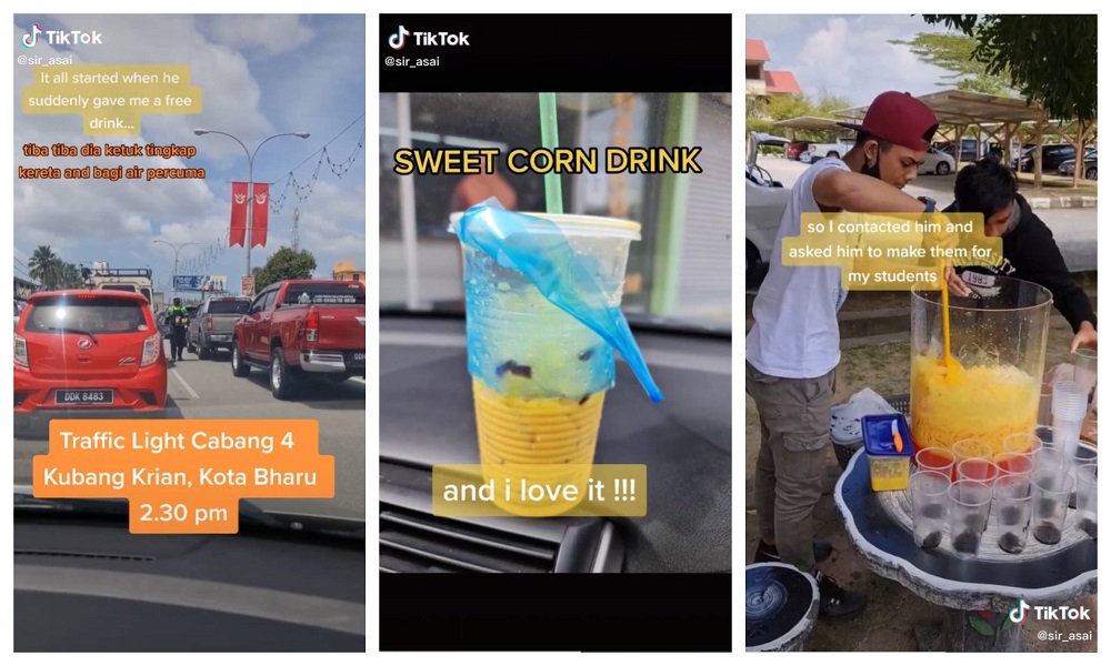 Shahrul wanted to highlight Hanif’s determination so he captured the story on TikTok.  —  Screengrab from TikTok/sir_asai