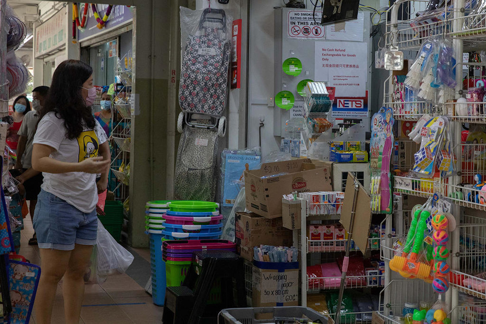 Provision shops in Bukit Batok on Feb 11, 2021. u00e2u20acu201d Picture by Ili Nadhirah Mansor/TODAY