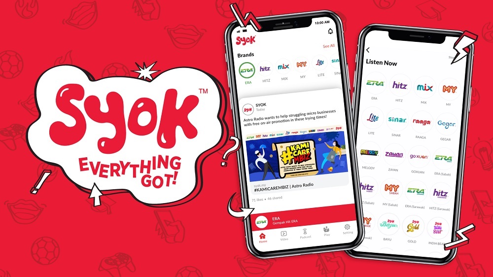 The SYOK app has all the radio content you’ll need, and is free to download. — Picture courtesy of Astro