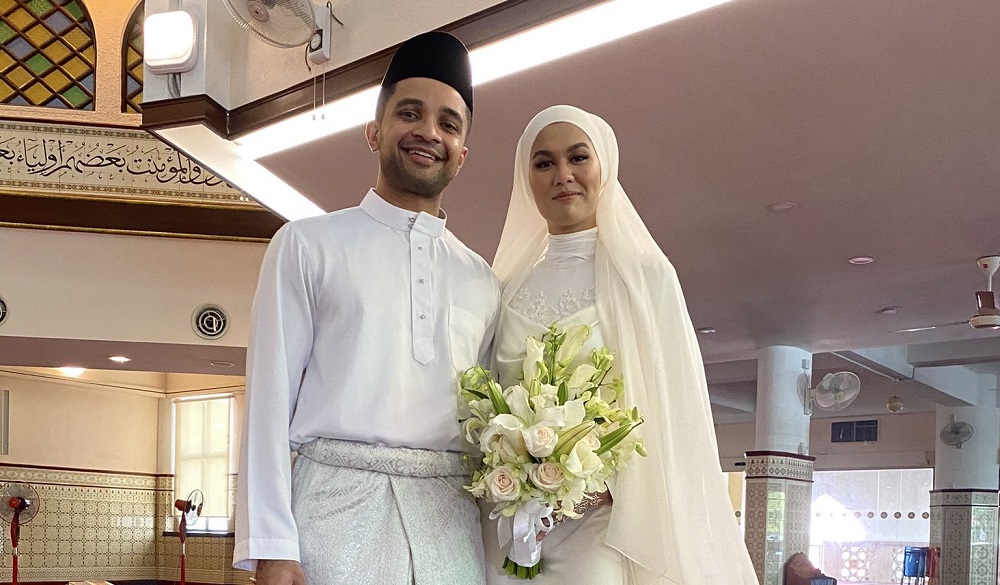 Alicia and her husband Farzan tied the knot last weekend on Valentineu00e2u20acu2122s Day. u00e2u20acu201d Picture via TwitterAliciaAmin 