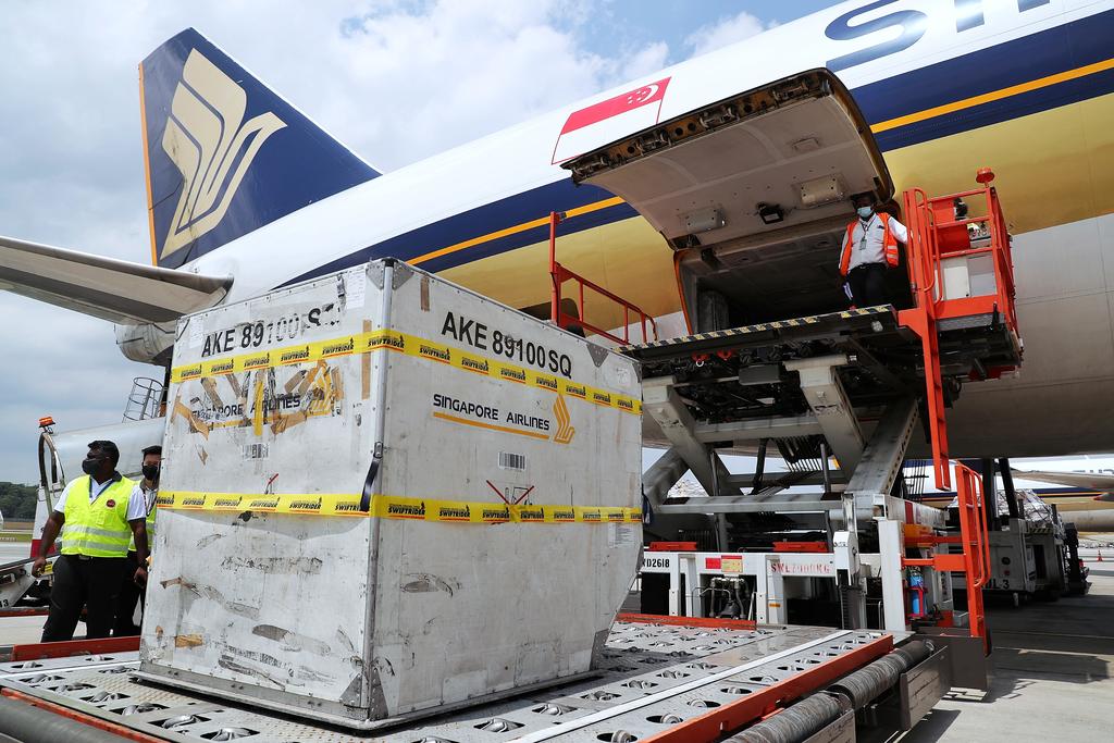 SIA said that the Moderna shipment was carried on board flight SQ7137 from Brussels in Belgium. u00e2u20acu201d Singapore Ministry of Communications and Information pic