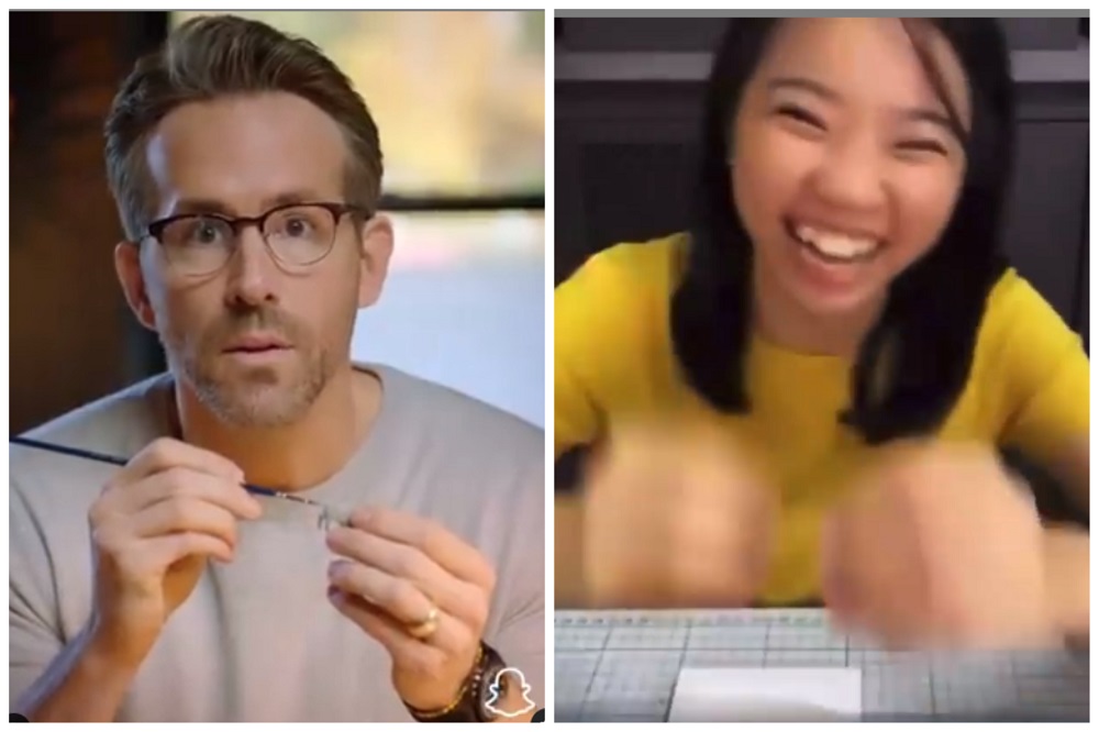 Hollywood star Ryan Reynolds learns how to make a tiny hairdryer with the help of Malaysian miniaturist Lim Pui Wan.  u00e2u20acu201d  Picture via Instagrampicoworm