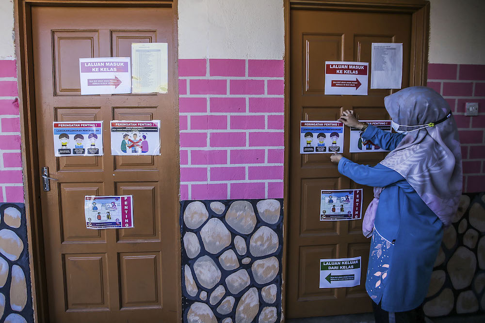 Various efforts are made by Malaysian schools to ensure the safety of students and curb the spread of Covid-19 February 27, 2020. u00e2u20acu2022 Picture by Hari Anggara.nnn