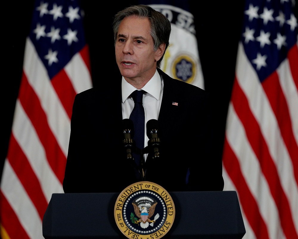 US Secretary of State Antony Blinken speaks at the State Department in Washington February 4, 2021. u00e2u20acu2022 Reuters pic