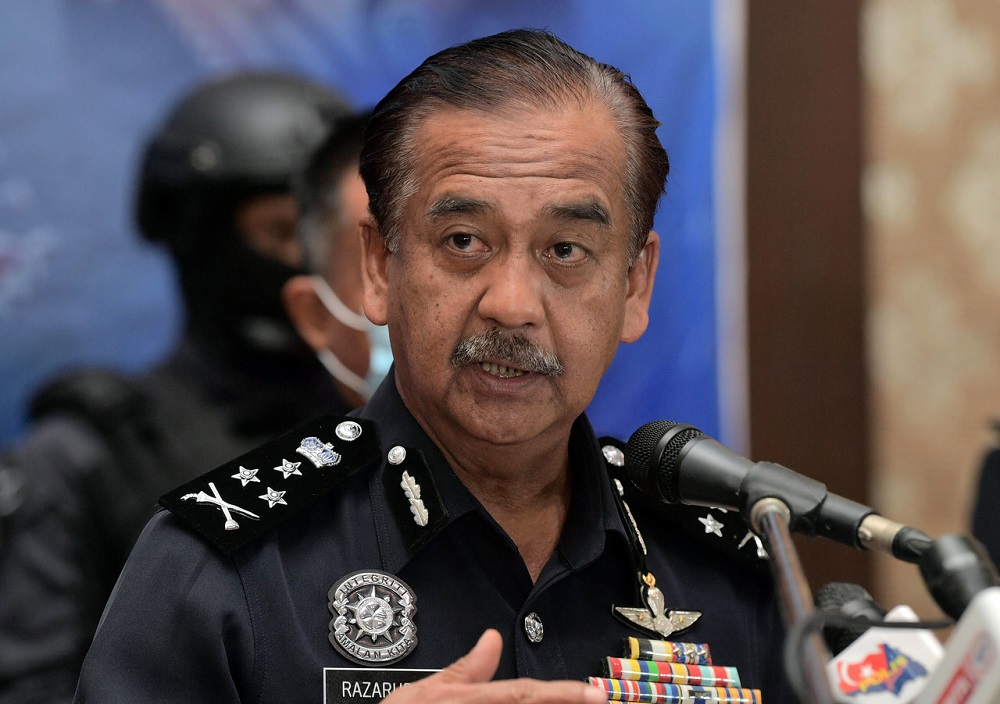 Bukit Aman Anti-Narcotics Division director Datuk Razarudin Husain speaks during a press conference in Johor Baru January 12, 2021. u00e2u20acu201d Bernama pic