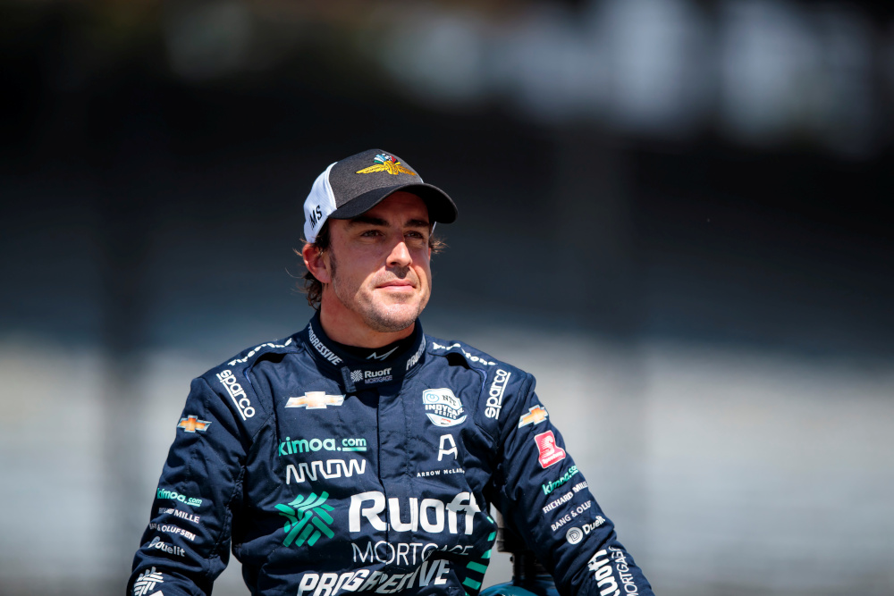 IndyCar Series driver Fernando Alonso during qualifying for the 104th Running of the Indianapolis 500 at Indianapolis Motor Speedway, US, August 15, 2020. u00e2u20acu201d Mark J. Rebilas-USA TODAY Sports pic via Reuters 
