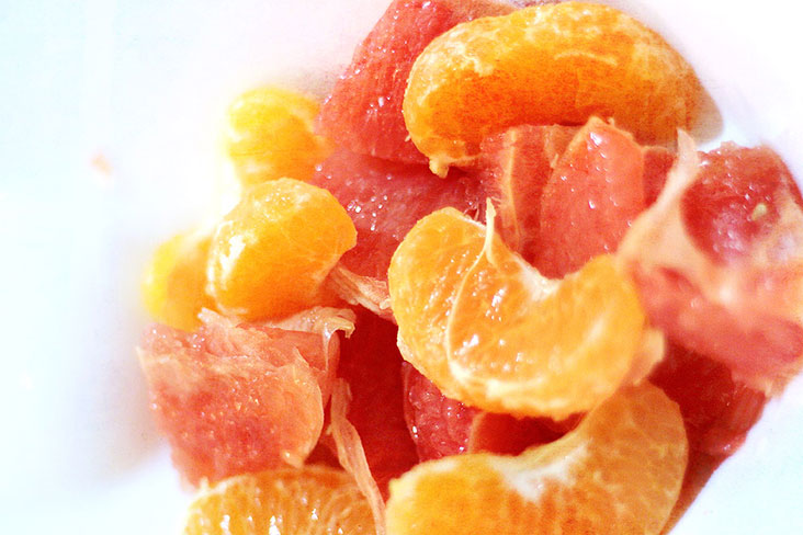 Grapefruit and mandarin oranges are a citrus match made in heaven.