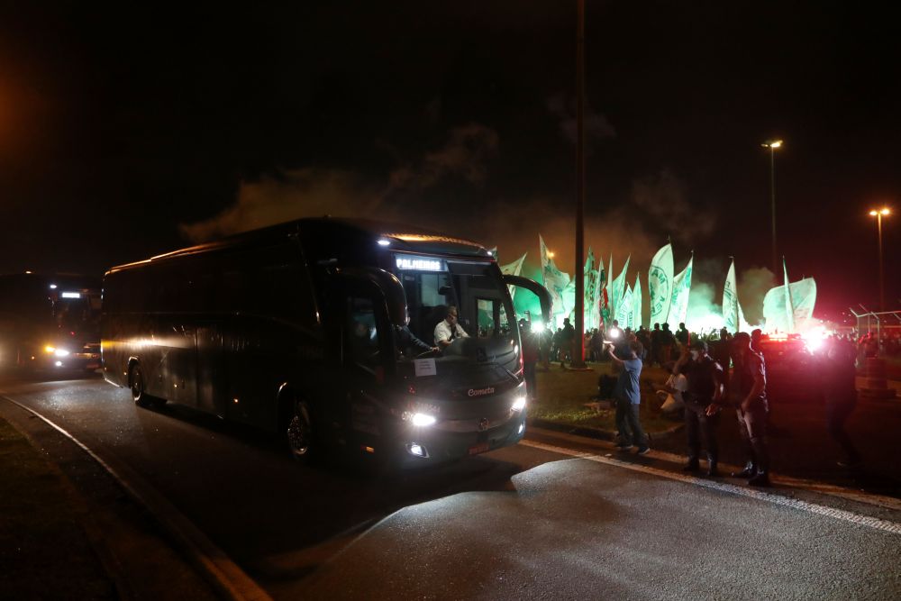 Brazil's Palmeiras leave Sao Paulo to play in the Club World Cup in Qatar February 2, 2021. u00e2u20acu201d Reuters pic