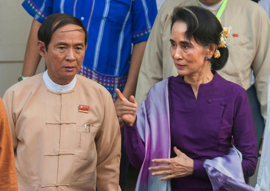 President Win Myint (left) and State Counsellor Aung San Suu Kyi of Myanmar were detained along with other leaders of Ms Suu Kyiu00e2u20acu2122s National League for Democracy party in early morning raids. u00e2u20acu2022 AFP pic via TODAY