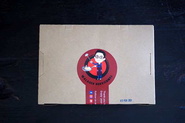 Your meal is delivered in a sealed box together with the date you must eat the noodles by